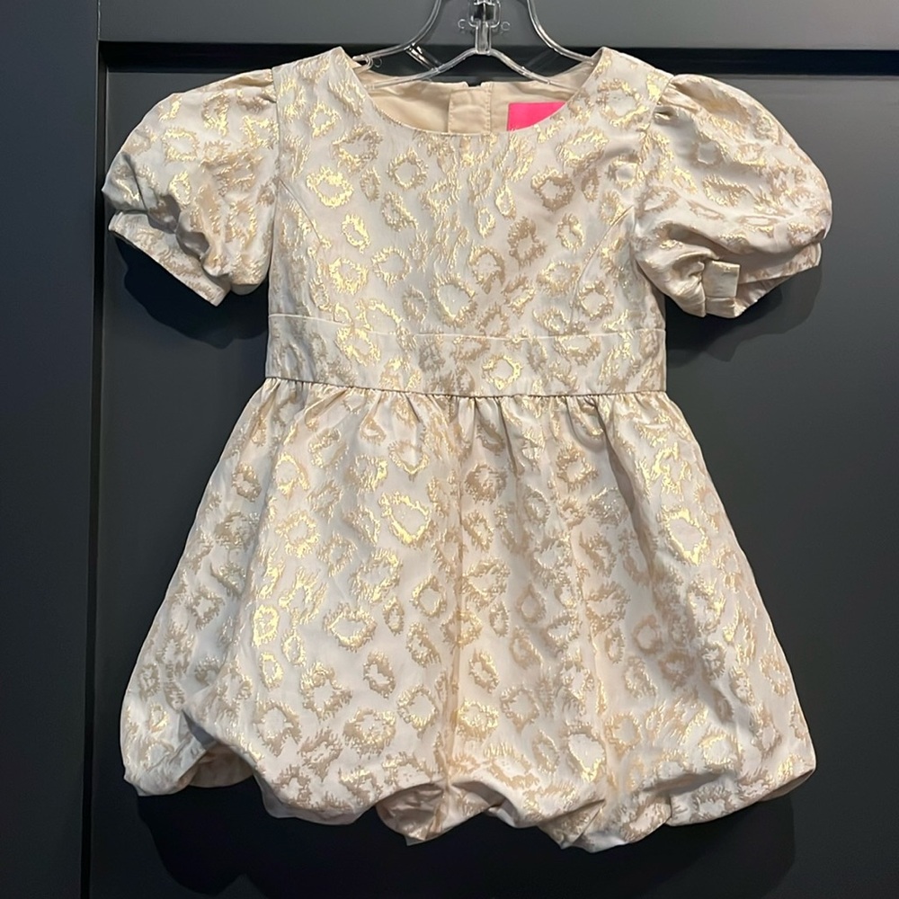 Lilly Pulitzer Cream & Gold Dress Size 2